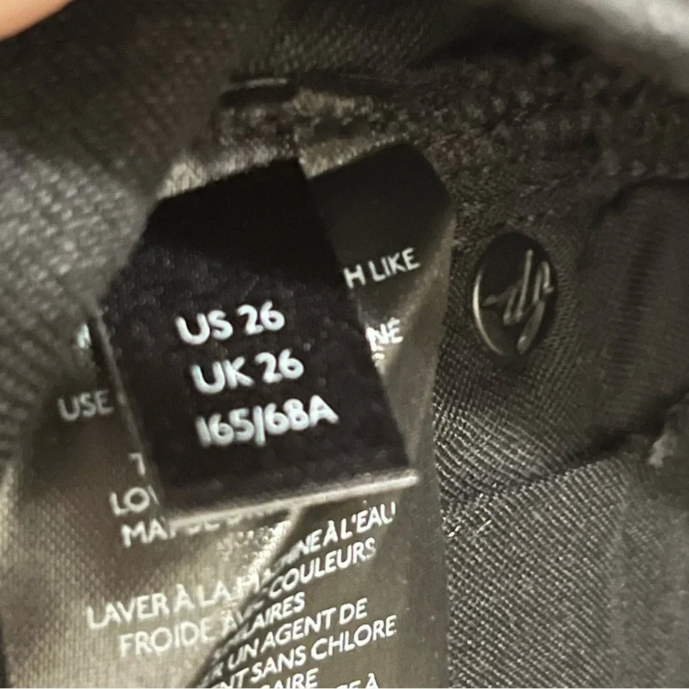 Free People We the free hi rise skinny distressed hem jeans ink black size 26 - Picture 10 of 14